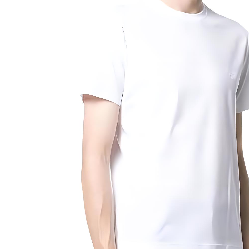 PRADA T-Shirts Men's White Crew Neck Moderate DNA829-11CD-FO009-S-221