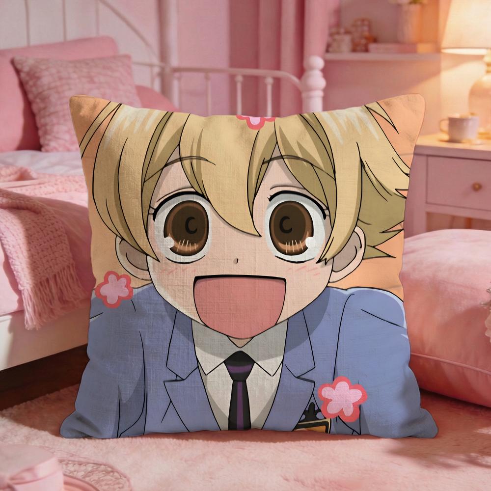 Ouran High SSchool Host Clubs Cushion Cover Premium Comfort Reversible Pillow CoveTwo In One Design For Any Room  Car Interior