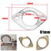Moderno La Tail Press Flange Muffler Universal Welded Exhaust Stainless Steel with X Flange, Flange, 51mm, 60mm, 76mm, Gaskets, YM-302-MF (81mm 2)