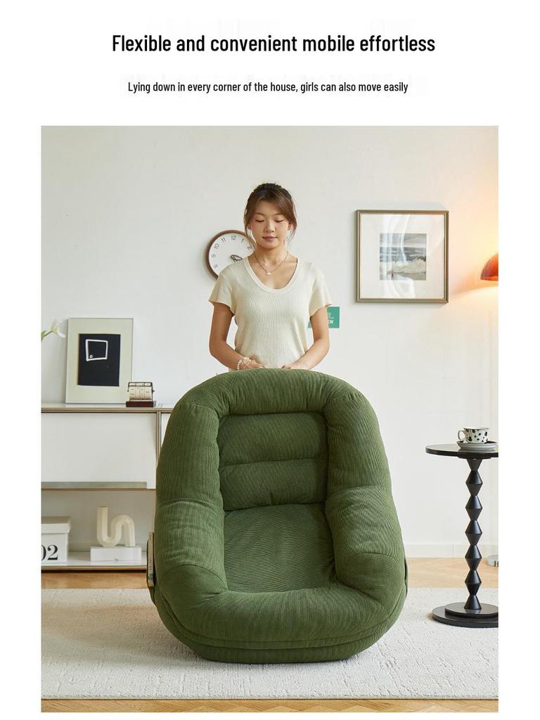 Compact Tatami Balcony Stool: Convertible Sleeper & Lounge Nest