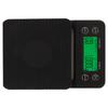 Coffee Scale Timing Multi Units 0.1g Accuracy Portable Electronic Scale with Insulation Pad for Kitchen Outdoor Black