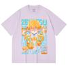 230 Gsm 100% Cotton Demon Slayer V100 Zenitsu Print Unisex Heavy Cotton T Shirt