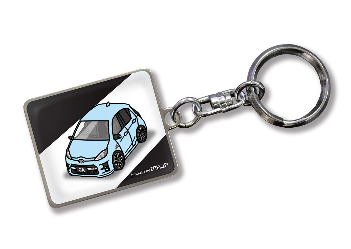 

Custom Keychain Toyota Aqua GR Sport NHP10 Base: Black, blue (pale) синий