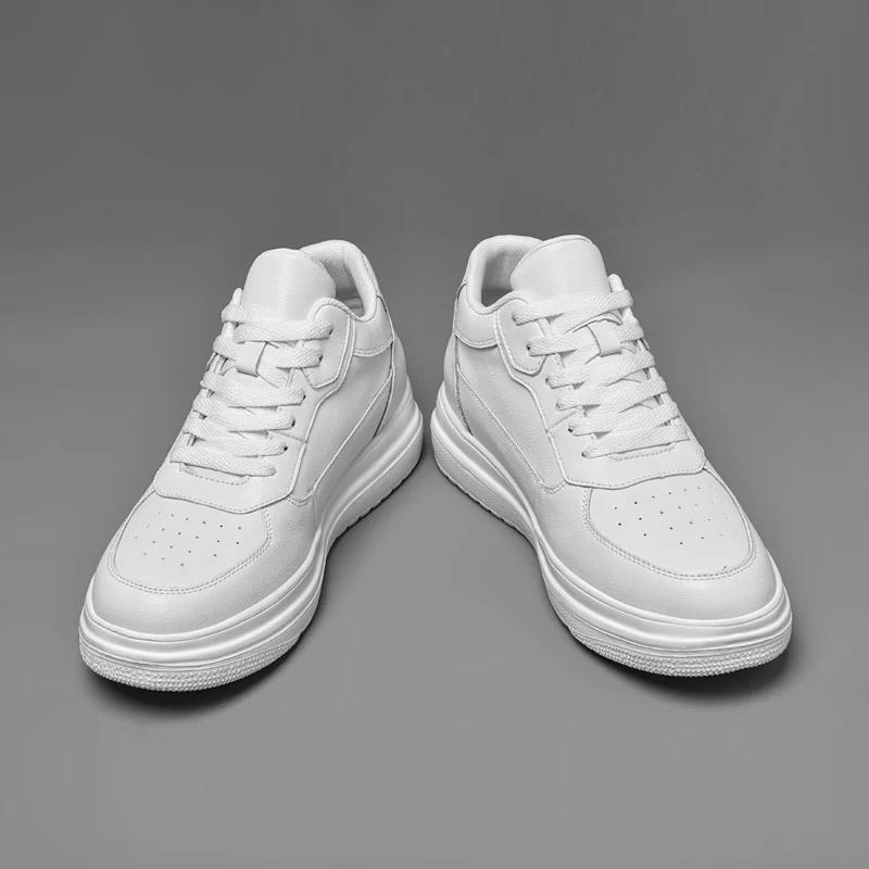 New Thick Bottom Men Vulcanize Shoes Comfort Men's Casual Shoes Outdoor Wild Sneakers High End Fashion Male Skateboard Footwear