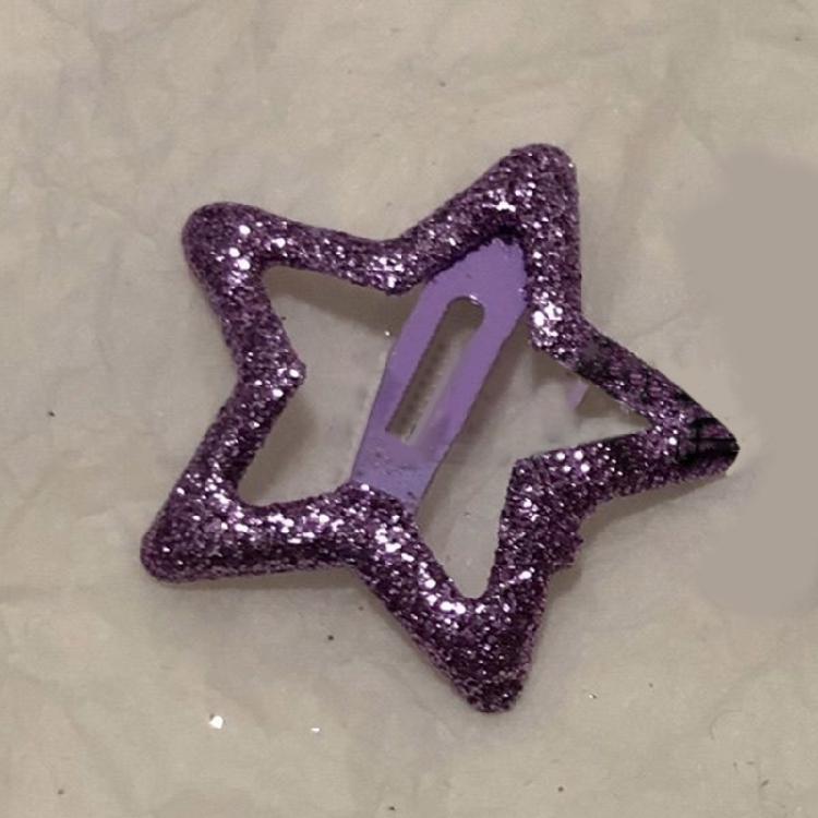 Metal Hairpin Five-pointed Star Hair Clip Girl Barrettes Children Side Clip