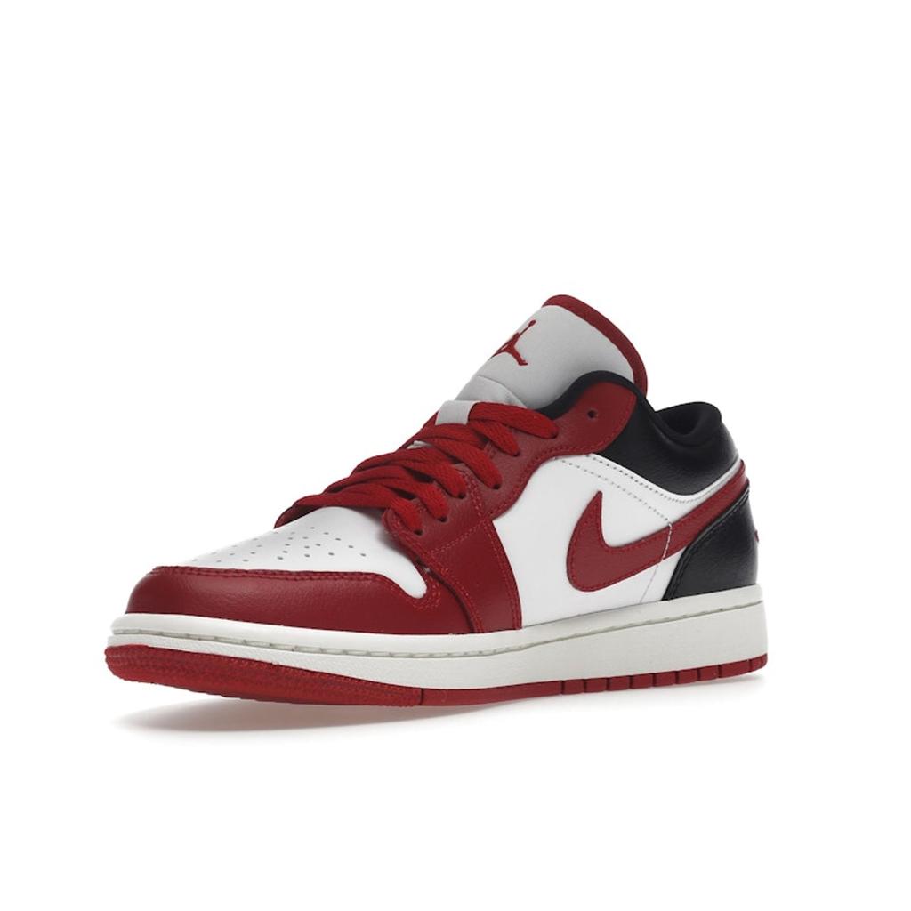 Air Jordan 1 Low White Gym Red Women Sneakers Black Sail DC0774-160