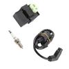 CDI Box Kit with Spark Plug Ignition Coil 30410‑HC4‑770 Replacement for FourTrax 300 TRX300 2x4 1990