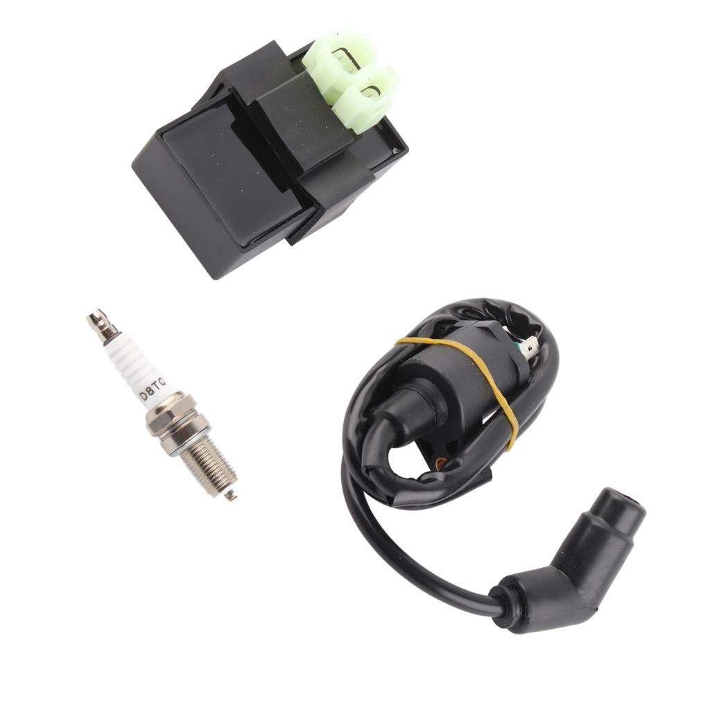 CDI Box Kit with Spark Plug Ignition Coil 30410‑HC4‑770 Replacement for FourTrax 300 TRX300 2x4 1990