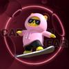 Cartoon Bear Skateboard Car Dashboard Ornament