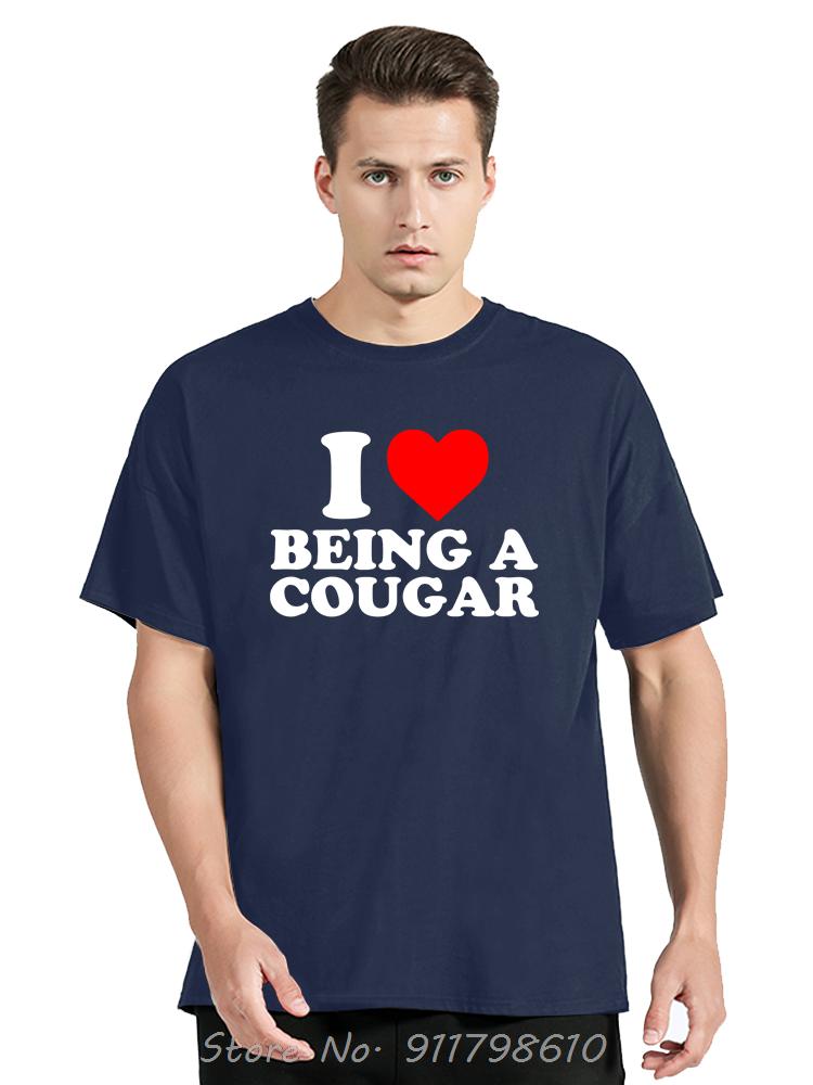 Funny I Love My Older Girlfriend Men's Clothing Summer Cotton Tshirt My Hot Cougar GF Oversized T-shirt Fashion Fitness T Shirt