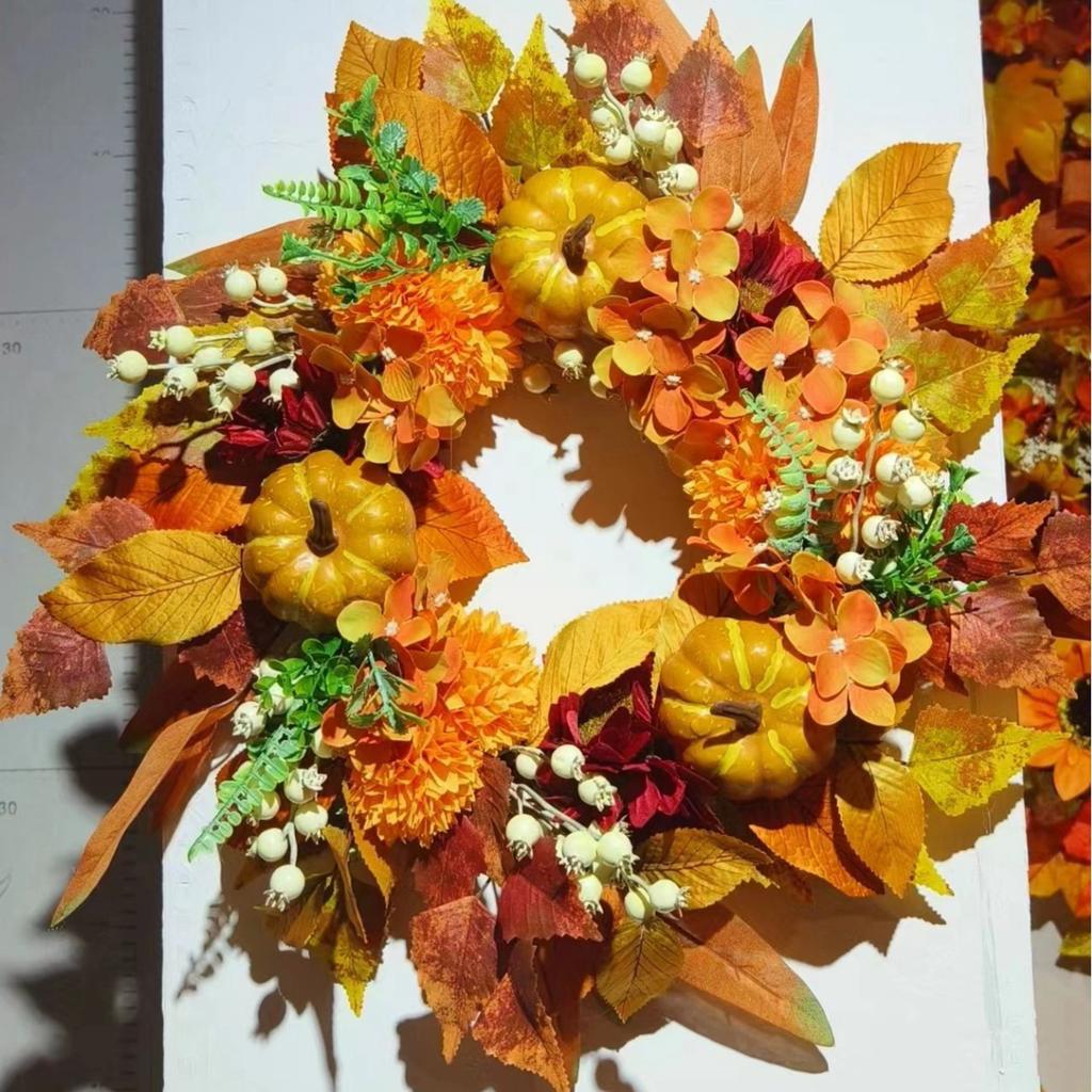 Simulated Flower Wreath Home Door Decoration Flower Wreath Festival Door Decor For Home Party