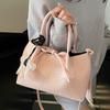 2025 new Korean version fashionable simple versatile portable bucket bag women's temperament commuter style advanced sense messenger bag