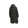 Adidas 3-Stripes 3S L Down Jacket Warm Windproof Water-Resistant Duck Down Striped Zipper Hooded Long Coat Men Outerwear Black KC2498