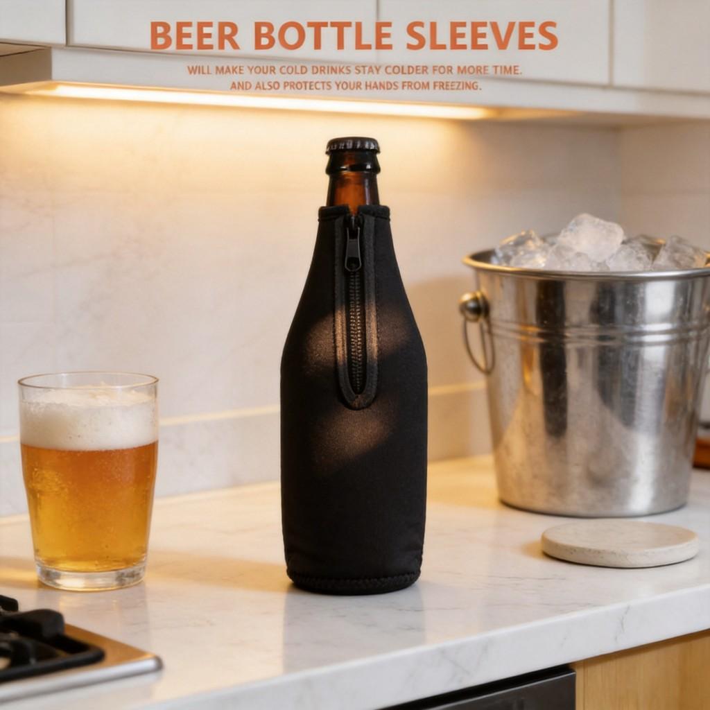 Fundas Enfriadoras de Botella de Cerveza de Neopreno Cubierta Protectora Aislante para Bebidas Se Adapta a Botellas de Bebida de 330 ml