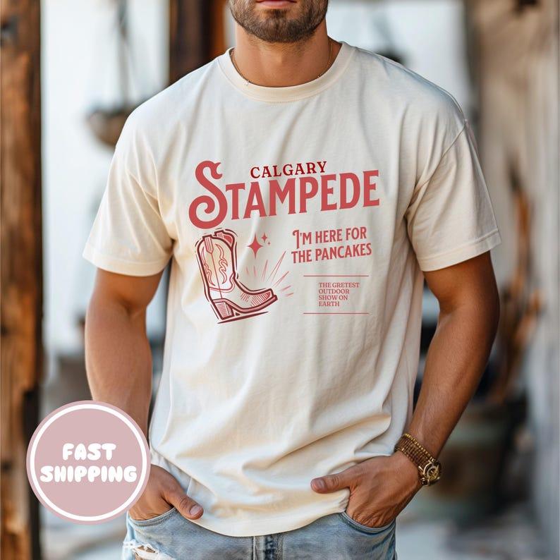 Calgary Stampede Unisex T-Shirt, Funny Western Graphic Unisex T-Shirt L