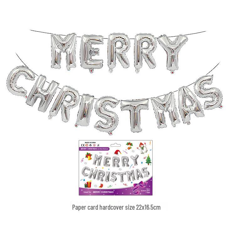 Christmas Party Decoration Set: Santa Claus & Snowman Balloons