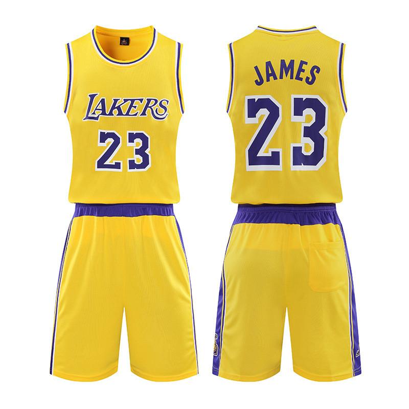 Lakers Lebron James Kosárlabda Mezsese Szett Gyorsan Száradó Anyaggal Gyerekeknek és Felnőtteknek