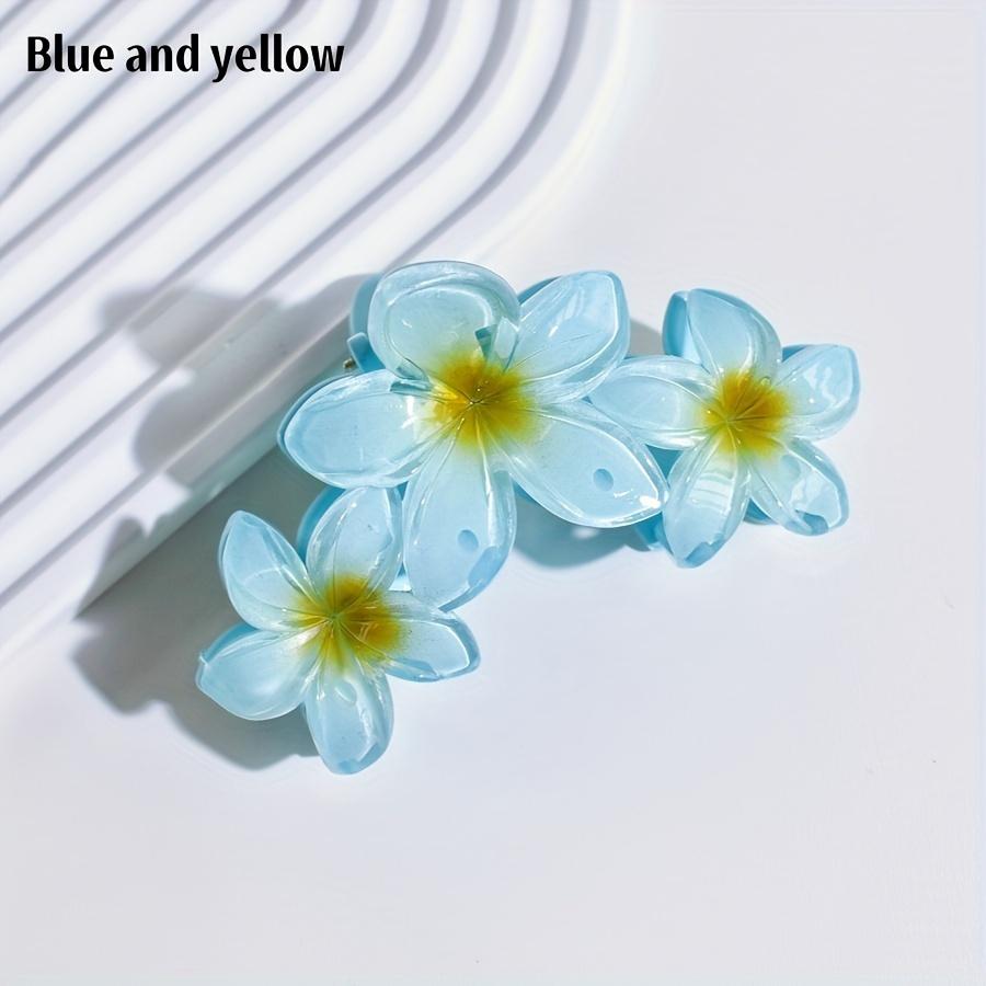 

[Sweet Hair Claw]Colorful 3 Flower Hair Claw | Sweet and Stylish Design for Daily Use, Suitable for Thick Thin Hair, Anti-Slip Hair Clip, Perfect Holi