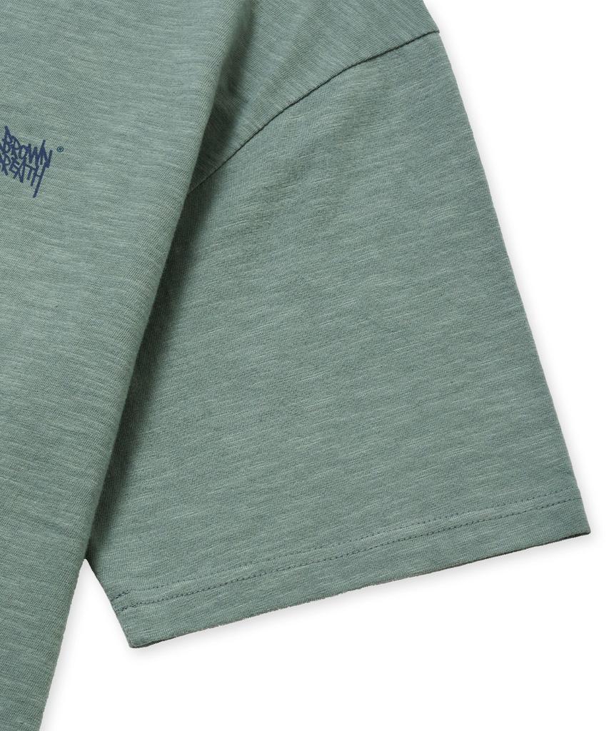 BROWNBREATH Be Free Tag Tee - Blue Green