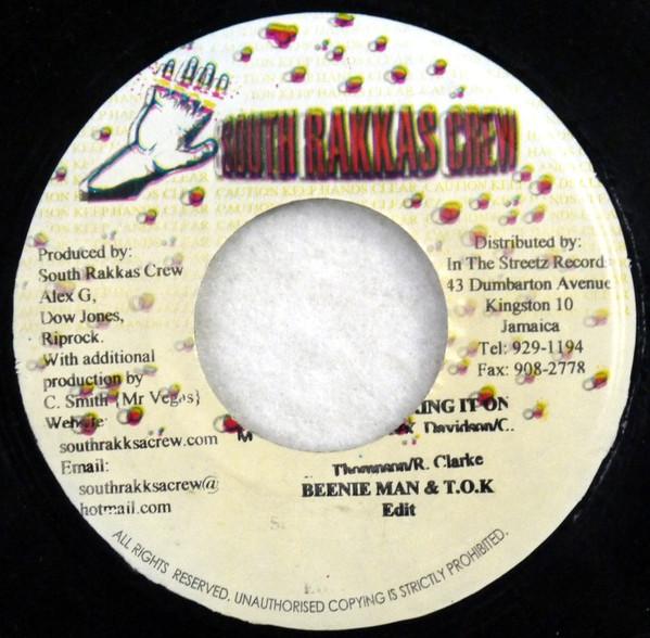 

7inch Record BEENIE MAN & T.O.K. - Bring It On NONE South Rakkas Cr Jamaica Reggae, Ska & Dub Used