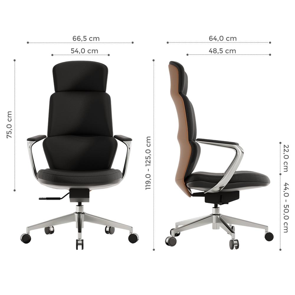 Leather chair with classic design