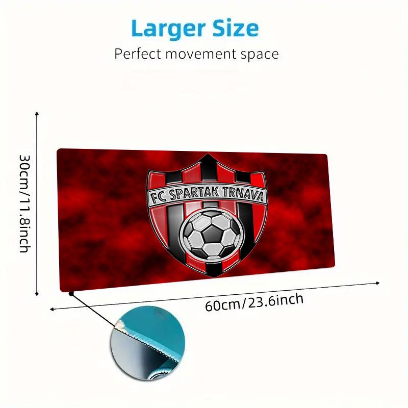 FC Spartak Trnava Mouse Pad, Large Gaming Desk Mat, Non-slip XXL Mousepad for Laptop & Tablet, Mini PC Playmat with Stitched Edges