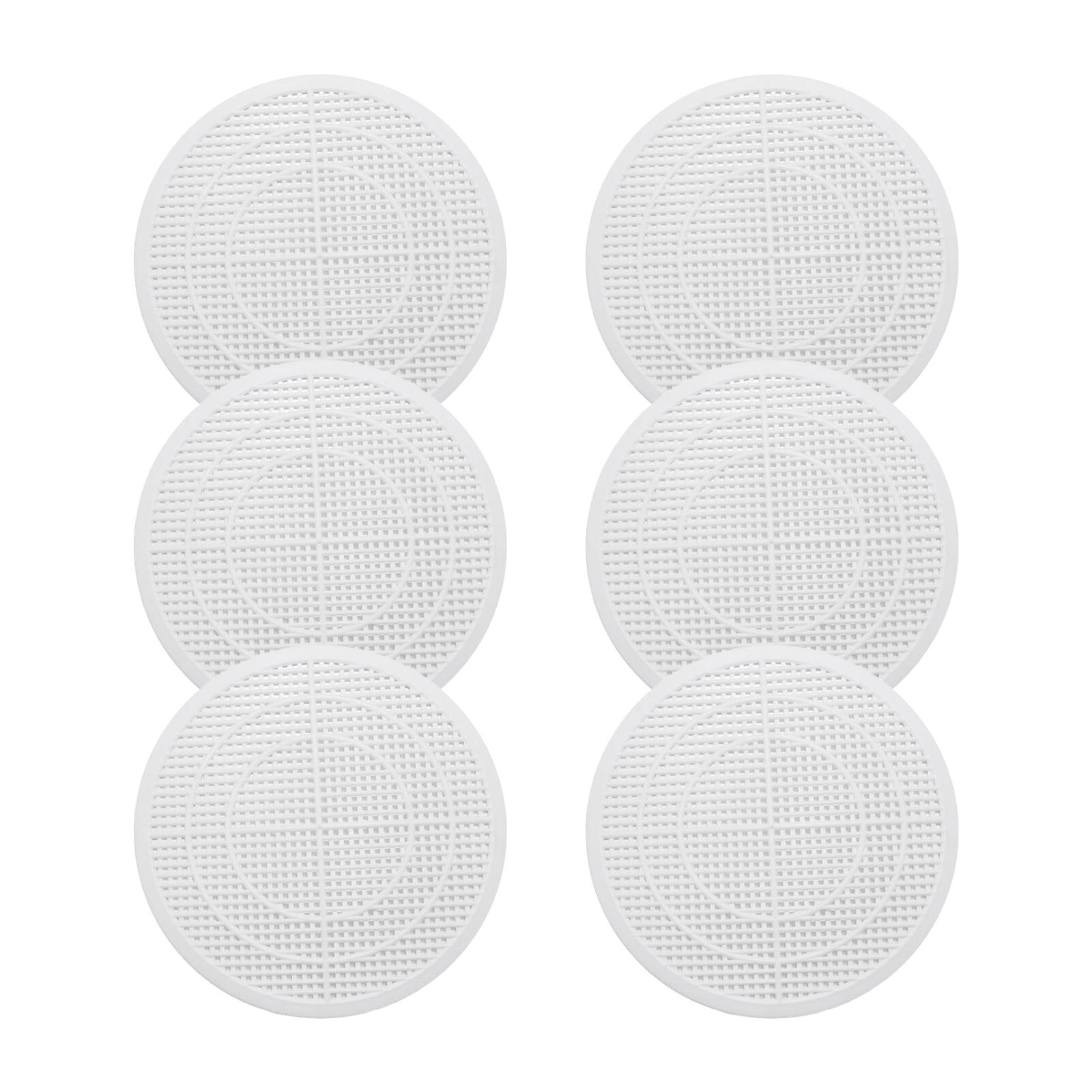 

6Pcs Drain Hair Catchers AntiClogging Mesh Covers Bathroom Shower Drain Hair Filter Cover for Shower Sink and Bathtubs 1