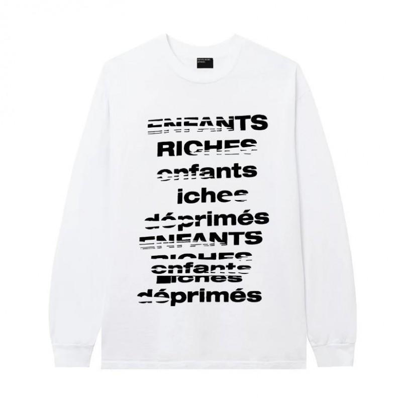Unisex Oversized Long Sleeve T-Shirt With Geometric Graffiti Print Casual Streetwear Top Teens Adults