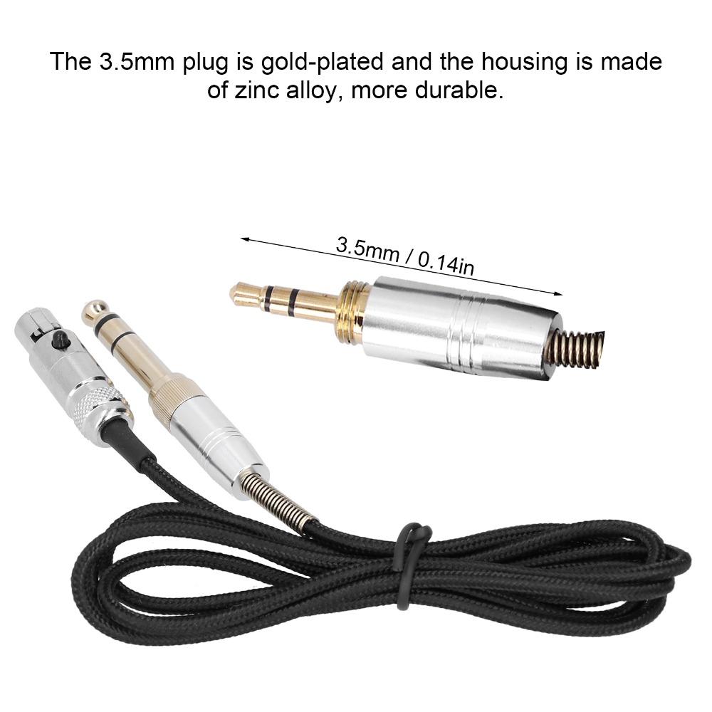 6.35mm/3.5mm To Mini XLR Interface Earphone Replacement Cable for AKG Q710 K712 K240 K141 K271