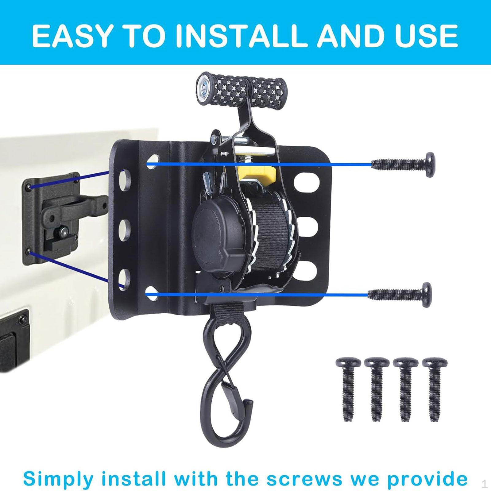 

Самосматывающийся храповой ремень для кузова грузовика, многофункциональный, профессиональный, 11,8 футов