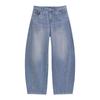 Women's Spring 2026 Washed Loose Curved-Leg Jeans