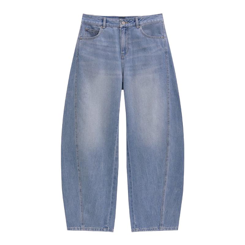 GAP Women's Spring 2026 Washed Loose Curved-Leg Jeans