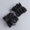 Elegant Lace Jabot Collar Detachable Hollow Design Wrist Cuffs Victorian Style Cosplay Accessory For Women Party Costume