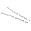 2 Stuks Gebroken Openingsspleet Verrotte Gesp Reparatiebeugel Voor 8e Generatie Civic Fd Fd2 Voorbumper Reparatie Metalen Plaat Gesp