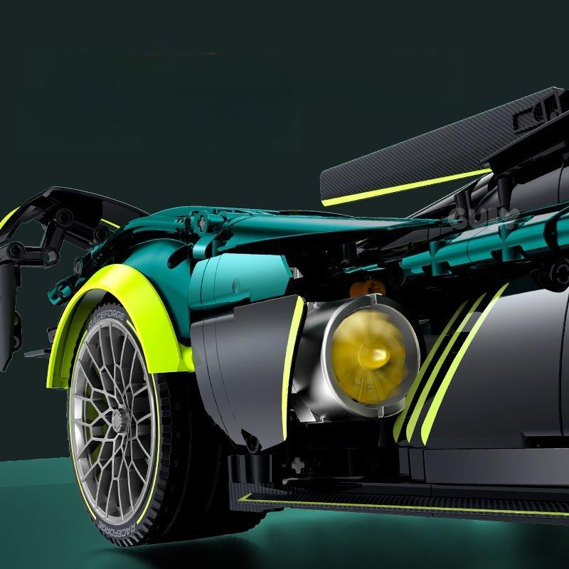 GULY 10658 Creative 1:8 RC Race Car Building Blocks MOC Technology Sports Car Supercar Model DIY Bricks Toy for Boy Adult Gift