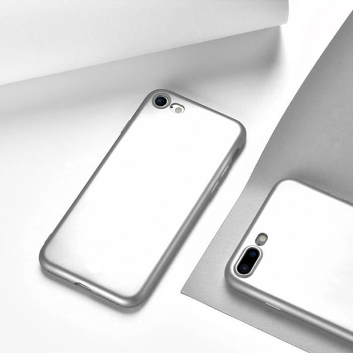 Cover iPhone 8 - Apple - Argentato - Antiurto - Ultra Sottile - Flessibile