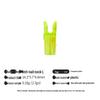 Multicolor Anti-Nail Plastic Arrow Nock with Inner Insert and Outer Wrap, Various Specifications Available.