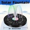 3W/3.5W LED Solar Fountain Water Pump, 7 Pump Heads, Garden Pond Independent Portable Floating Solar Fountain Water Pump