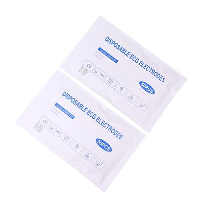 50Pcs Each Bag 2439 White Foam Disposable Ecg Electrode Pads Medical Patch Ecg Ekg Accessories For Pediatric Patient Size