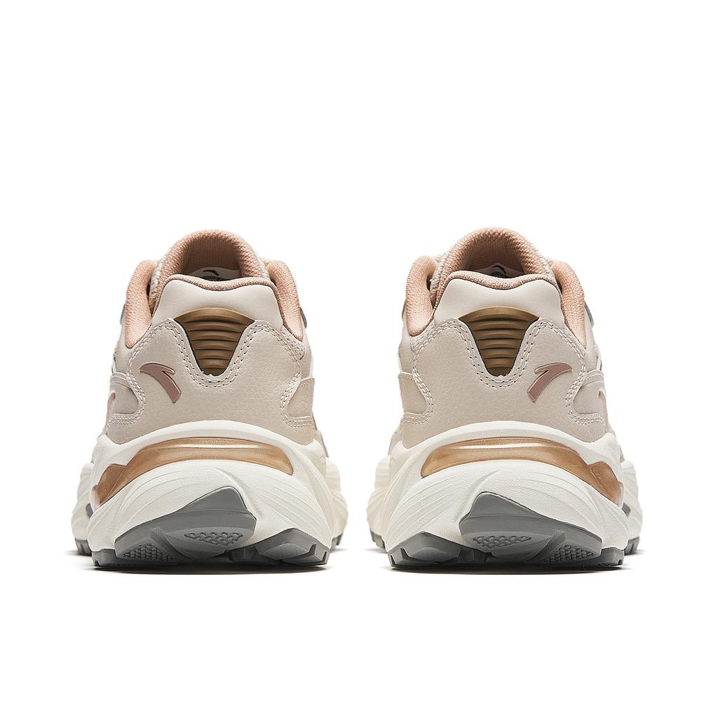 Anta AT802 Cushioning Abrasion Resistant Height Increasing Casual Shoes Women's Chalk/Classic Umber Gray 922618882-4
