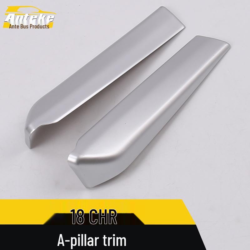 18 CHR Small A-Pillar Bright Trim Strip - Electroplated Front Pillar Car Accessory
