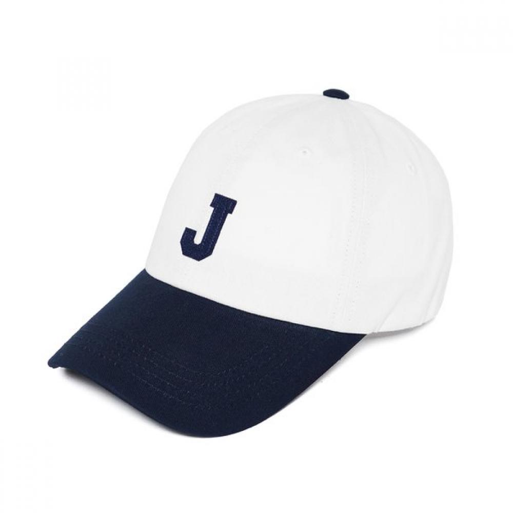 Verutum Initial Two Tone Cap White Navy Hw Bc224 Single option