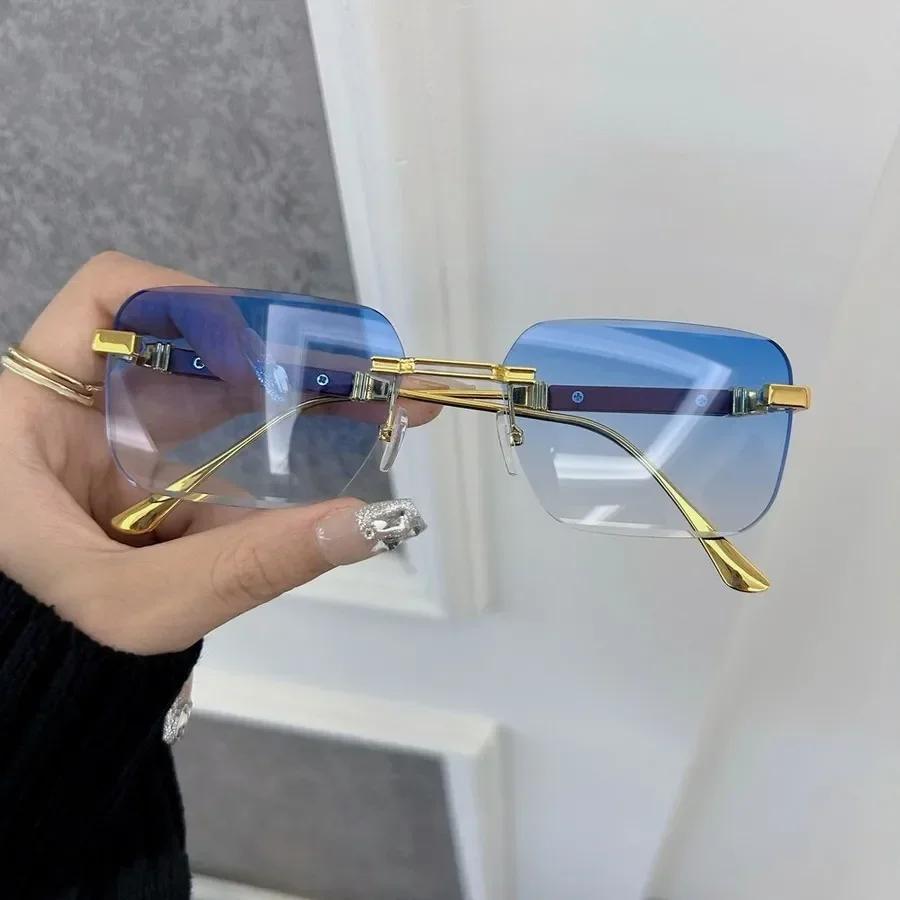 Square Gradient Sunglasses Women Fashion Vintage Oversized Mirror Retro Luxury Brand Men Eyewear