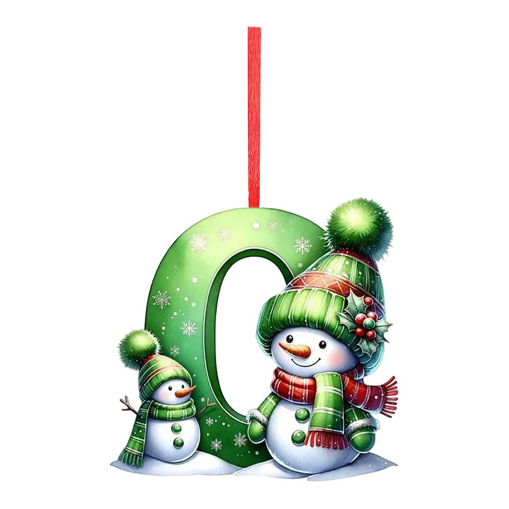 2D Christmas Decoration Pendant Christmas Tree Tag Theme Party Crafts Ornament