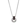 Logo Decorated Versatile Stainless Steel Necklace Men Necklace Silver EGS3134040
