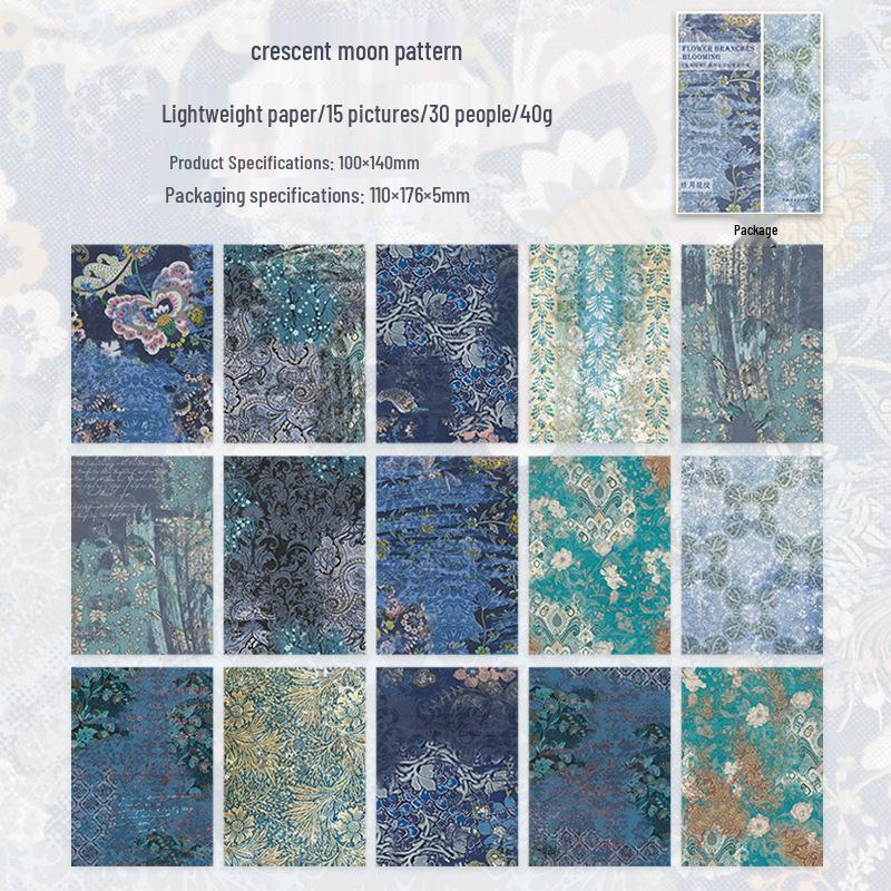 Beautiful Day Floral Paper Collection: Retro Blooming Branches & Patterns