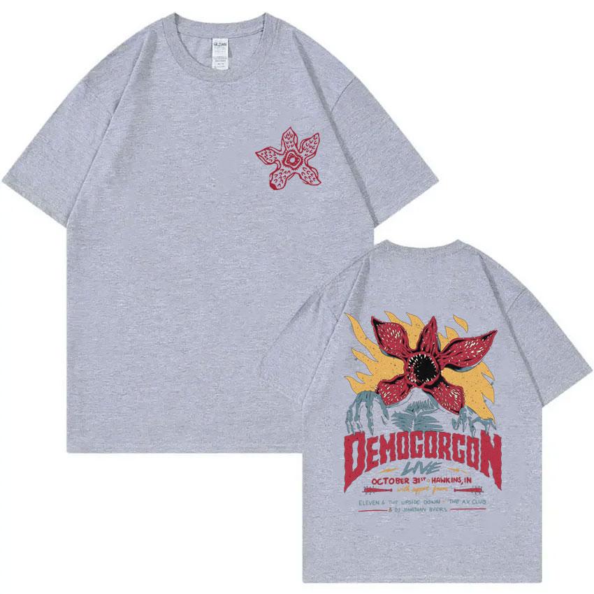Eddie Munson The Demogorgon T-shirt Cannibal Flower Monster Graphic T-shirts Unisex Women Vintage Oversized T Shirts Short Sleeve