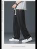 Men's Casual Ice Silk Quick-Dry Trousers - Lightweight, Straight, Loose Sports Pants for Spring/Summer
