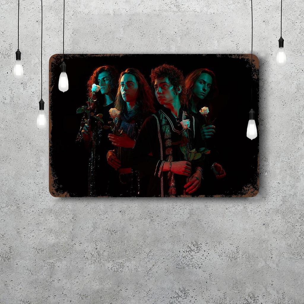 Greta Van Fleet Metal Signs Wall Decor Vintage Tin Signs Captain Metal Poster Decor for Bar Pub Club Wall Decoration