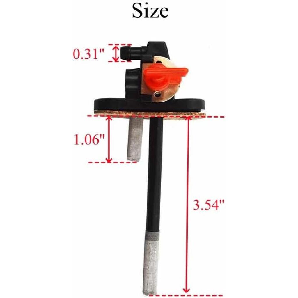 Hedie 7051006 Petcock Fuel Shutoff Valve Fit for 1993-2009 Po-laris Scrambler Sportsman 400 425 500 Replaces 7051014